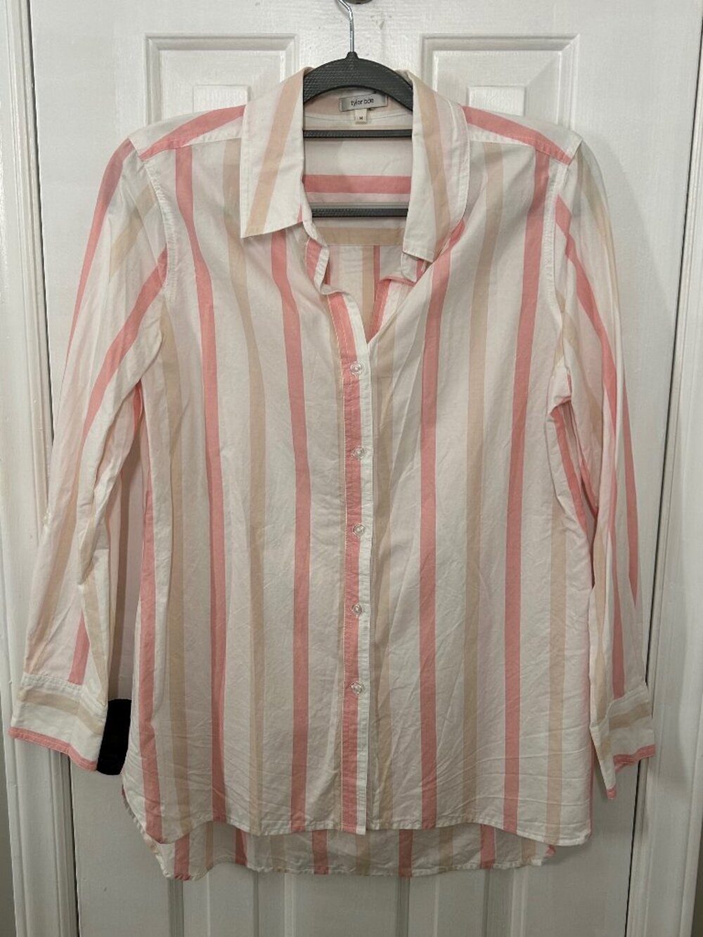 Tyler Boe Size M Medium Quinn Awning Stripe Shirt